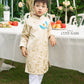 Gia Hòa - Family Pink/Cream Ribbon Phoenix Ao Dai Set