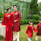 Gia Hòa - Family Red Ribbon Phoenix Ao Dai Set
