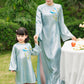 Gia Hòa - Family Blue Ribbon Phoenix Ao Dai Set