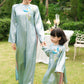 Gia Hòa - Family Blue Ribbon Phoenix Ao Dai Set