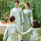 Gia Hòa - Family Blue Ribbon Phoenix Ao Dai Set