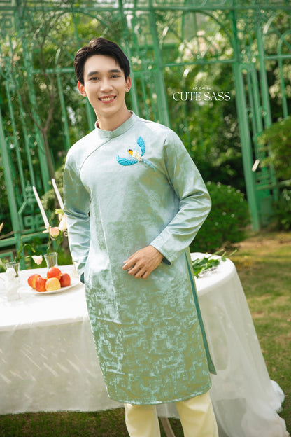 Gia Hòa - Family Blue Ribbon Phoenix Ao Dai Set 53-54A