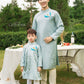 Gia Hòa - Family Blue Ribbon Phoenix Ao Dai Set