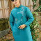 Gia Hòa - Men and Boy Turquoise Robin Bird Ao Dai Set