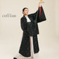 Ao Doi Kham Black - Parallel-Flapped Jacket