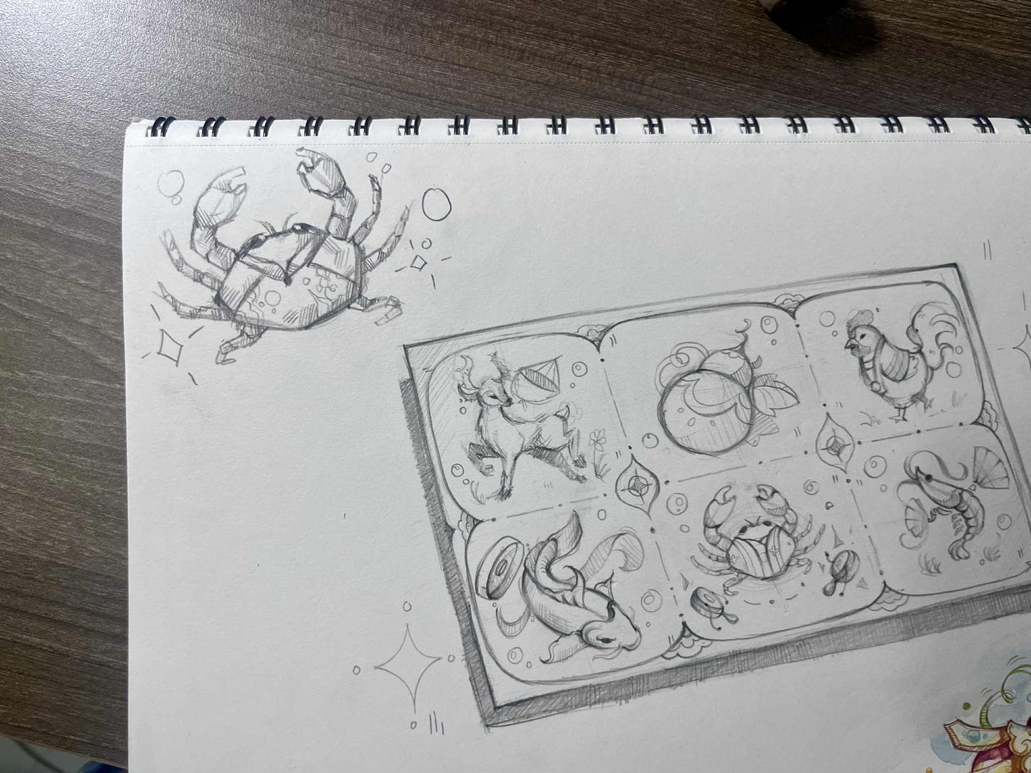 (1) Set of Bầu Cua Tôm Cá - Traditional Vietnamese Paper Board Game