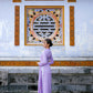 Purple Silk Embroidery Ao Dai Set