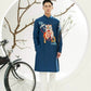 Men Prussian Blue Lan Ao Dai Top