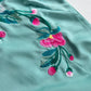 Cyan Embroidery Ao Dai Set