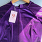 Purple Velvet Plain Ao Dai Top Only, NO PANTS