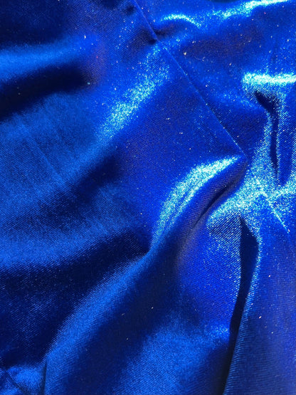 Ink Blue Plain Velvet Ao Dai Top Only, NO PANTS