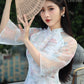 Modern Tu Minh - White Ao Dai Set |Pre-made Traditional Vietnamese Ao Dai|Ao Dai with Pants|Lunar New Year|Ao Dai Truyen Thong|