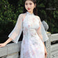 Modern Tu Minh - White Ao Dai Set |Pre-made Traditional Vietnamese Ao Dai|Ao Dai with Pants|Lunar New Year|Ao Dai Truyen Thong|