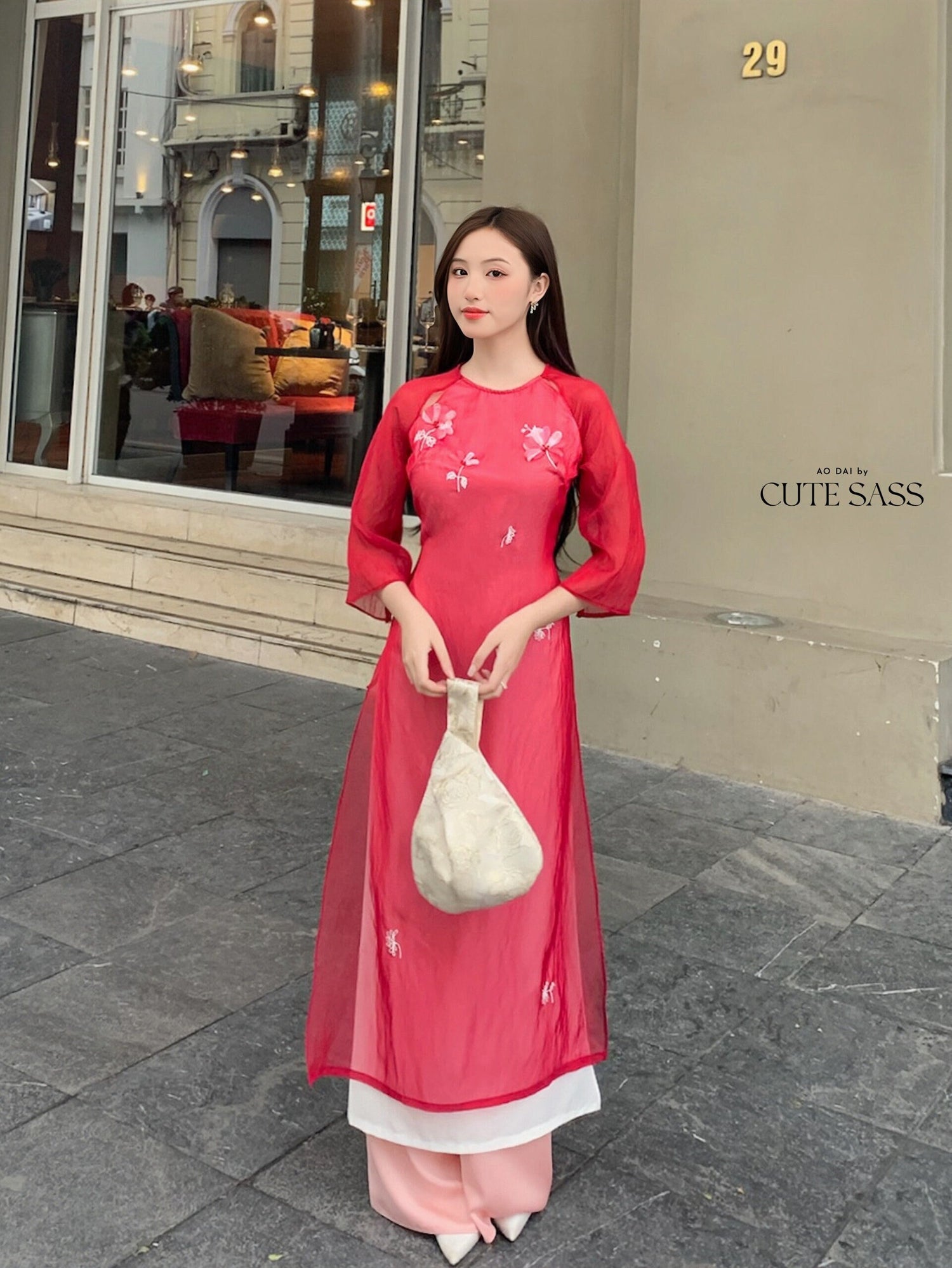 2024 ao dai classic style aodai dress full sleeve women flower printing  vietnam aodai dress elegant party dress oriental qipao