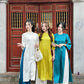 Shifted Gam Ao Dai Top Only, NO PANTS