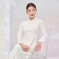 Tinh Kỳ - Jeweled Diamond Ao Dai Set M2|Pre-made Traditional Vietnamese Ao Dai|Ao Dai with Pants|Graduaion | Bridal |Ao Dai Truyen Thong|