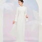 Tinh Kỳ - Jeweled Slit Ao Dai Set M3|Pre-made Traditional Vietnamese Ao Dai|Ao Dai with Pants|Graduaion | Bridal |Ao Dai Truyen Thong|