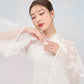 Tinh Kỳ - Crystal Lotus Ao Dai Set M3|Pre-made Traditional Vietnamese Ao Dai|Ao Dai with Pants|Graduaion | Bridal |Ao Dai Truyen Thong|