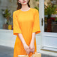 Shifted Gam Ao Dai Top Only, NO PANTS (Red, Orange)