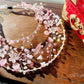 LUNA FLORA Pink Sakura Garden Head Piece #3 | Vietnamese Ao Dai Accessories | Wedding Ao Dai | Bridal Ao Dai| Tet Lunar New Year Headband