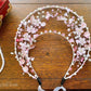 LUNA FLORA Pink Sakura Garden Head Piece #3 | Vietnamese Ao Dai Accessories | Wedding Ao Dai | Bridal Ao Dai| Tet Lunar New Year Headband