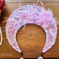 LUNA FLORA Lavender Peony Feather Head Piece #4| Vietnamese Ao Dai Accessories | Wedding Ao Dai | Bridal Ao Dai| Tet Lunar New Year Headband