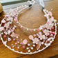 LUNA FLORA Pink Sakura Garden Head Piece #3 | Vietnamese Ao Dai Accessories | Wedding Ao Dai | Bridal Ao Dai| Tet Lunar New Year Headband