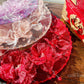 LUNA FLORA Maroon Peony Feather Head Piece #4 | Vietnamese Ao Dai Accessories | Wedding Ao Dai | Bridal Ao Dai| Tet Lunar New Year Headband