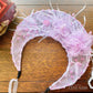 LUNA FLORA Lavender Peony Feather Head Piece #4| Vietnamese Ao Dai Accessories | Wedding Ao Dai | Bridal Ao Dai| Tet Lunar New Year Headband