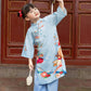 Mom and Daughter Blue Vibrant Matching Ao Dai Set 26D| Pre-made Traditional Vietnamese Ao Dai | Lunar New Year | Ao Dai for Girl, Mom|26D