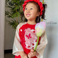 Girl Red/Pink Butterflies Ao Dai Set 24C-D