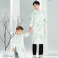 Men and Boy White Tu Minh Ao Dai Set 17C| Pre-made Vietnamese Ao Dai| Lunar New Year | Ao Dai for Girl, Mom, Dad, Boy | Ao Dai Tet|17C