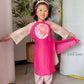 Girl Red/Pink Butterflies Ao Dai Set 24C-D