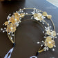 LUNA FLORA Gold Blossom Head Piece #7 | Vietnamese Ao Dai Accessories | Wedding Ao Dai | Bridal Ao Dai| Tet Lunar New Year Headband