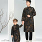 Men and Boy Black Tu Minh Ao Dai Set| Pre-made Vietnamese Ao Dai| Lunar New Year | Ao Dai for Girl, Mom, Dad, Boy | Ao Dai Tet|