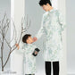 Men and Boy White Tu Minh Ao Dai Set 17C| Pre-made Vietnamese Ao Dai| Lunar New Year | Ao Dai for Girl, Mom, Dad, Boy | Ao Dai Tet|17C