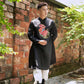 Black Embroidery Lan Ao Dai Top| Pre-made Traditional Vietnamese Ao Dai| Lunar New Year | Ao Dai for Dad, Boy | Ao Dai Tet|