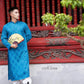 Men Blue Gam Silk Ao Dai Top| Pre-made Traditional Vietnamese Ao Dai| Lunar New Year | Ao Dai for Dad, Boy | Ao Dai Tet|