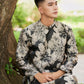 Men Black/Gold Eranthis Gam Ao Dai Top | Pre-made Traditional Vietnamese Ao Dai| Lunar New Year | Ao Dai for Dad, Boy|Ao Dai Tet|