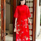 Mom and Daughter Red Sparrow Ao Dai Set 5B| Pre-made Traditional Vietnamese Ao Dai | Lunar New Year |