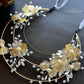 LUNA FLORA Gold Blossom Head Piece #7 | Vietnamese Ao Dai Accessories | Wedding Ao Dai | Bridal Ao Dai| Tet Lunar New Year Headband