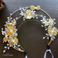 LUNA FLORA Gold Blossom Head Piece #7 | Vietnamese Ao Dai Accessories | Wedding Ao Dai | Bridal Ao Dai| Tet Lunar New Year Headband