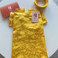 Pet Yellow Gam Traditional Ao Dai with Khan Dong (Headband) 3B