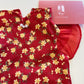 Pet Red Wing Sleeves Daisy Ao Dai 14-15B