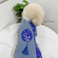 Pet Blue Gam Tassel Ao Dai 14-15B| Pet Ao Dai Costume | Vietnamese Pet Outfit | Cute Dog and Cat Ao Dai | Lunar New Year Pet Clothes |