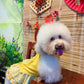 Pet Yellow Daisy Halter Ao Dai 14-15B| Pet Ao Dai Costume | Vietnamese Pet Outfit | Cute Dog and Cat Ao Dai | Lunar New Year Pet Clothes |