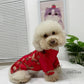 Pet Red Gam Tassel Ao Dai 14-15B| Pet Ao Dai Costume | Vietnamese Pet Outfit | Cute Dog and Cat Ao Dai | Lunar New Year Pet Clothes |