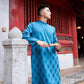 Men Blue Gam Silk Ao Dai Top| Pre-made Traditional Vietnamese Ao Dai| Lunar New Year | Ao Dai for Dad, Boy | Ao Dai Tet|