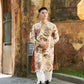 Men Gold Peacock 3D Gam Ao Dai Top| Pre-made Traditional Vietnamese Ao Dai| Lunar New Year | Ao Dai for Dad, Boy | Ao Dai Tet|