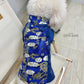 Pet Gam with Buttons Ao Dai (Red, Blue, Yellow| Pet Ao Dai Costume | Vietnamese Pet Outfit | Cute Dog and Cat Ao Dai | Lunar New Year Pet